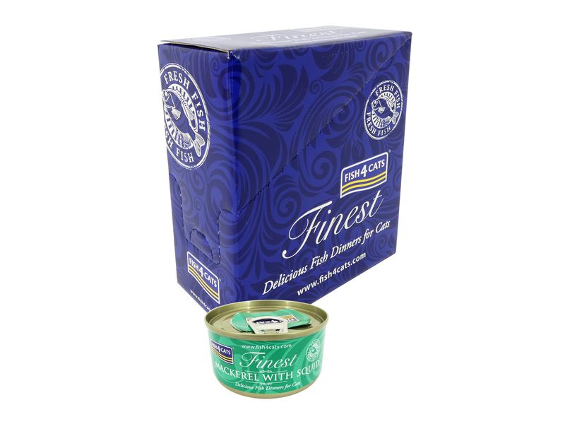 Fish4Cats Mackeral & Squid Cat Food Tin 70g