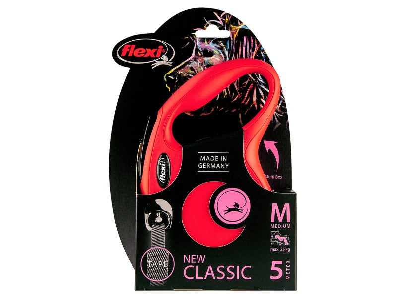 Flexi classic tape red med 5m