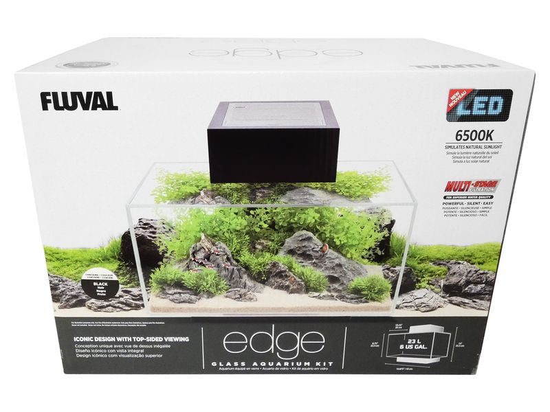 Fluval Edge 2.0 23L Aquarium Gloss Black