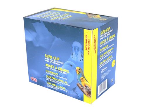 HG81852 RECT SEED CUP W PERCH LGE