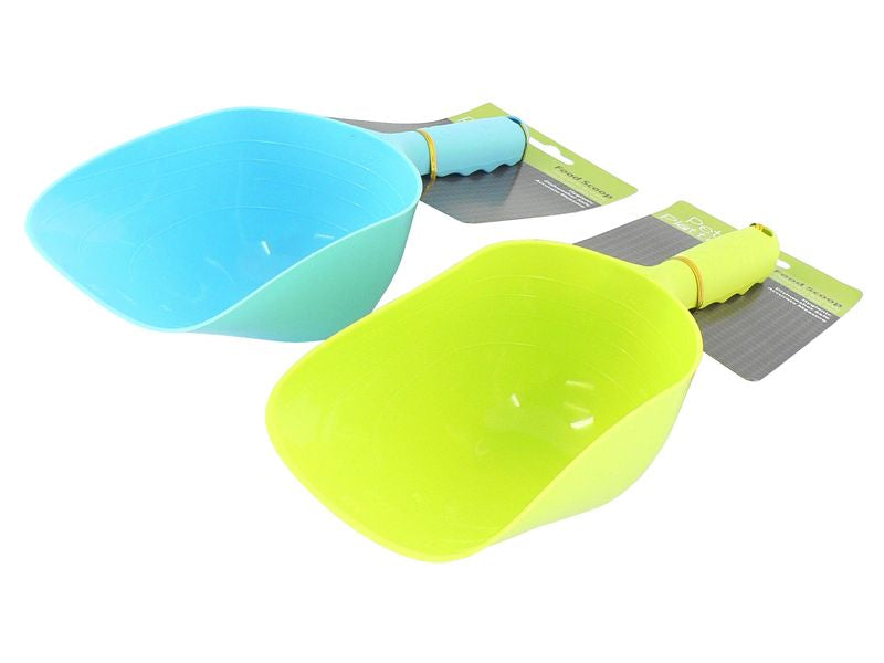 PLASTIC FOOD SCOOP 30CM MIXED COLOURS