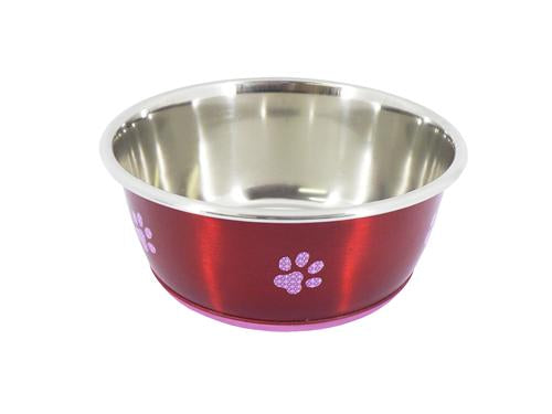 SUPER FUSION RED FASH DOG BOWL 950ML 6"