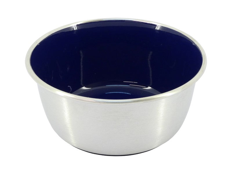 Selecta Blue Enamel & Stainless Steel Bowl 960ml