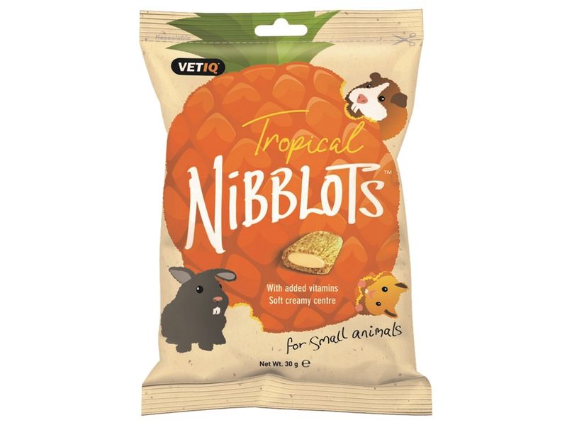 NIBBLOTS SMALL ANIMAL TROPICAL TREAT 30G
