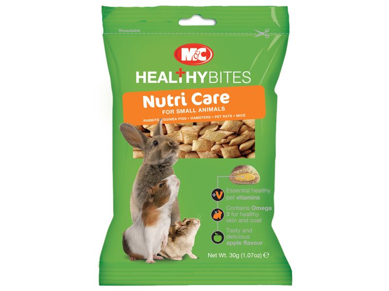 M&C SMALL ANIMAL NUTRI-CARE TREATS 30G