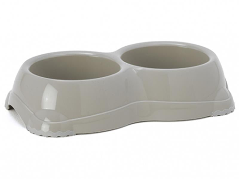 Smarty Plastic Twin Bowl 2x645ml