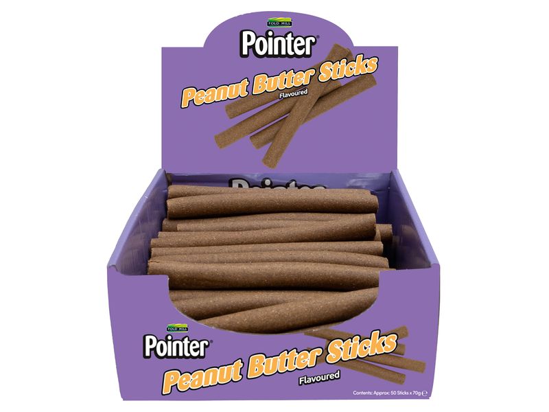 POINTER PEANUT BUTTER STICKS 50PC BOX