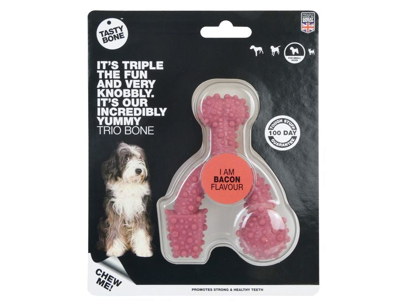 TASTYBONE NYLON TRIO BONE BACON SMALL