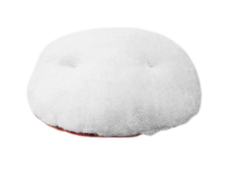 Red Tartan Wool & Sherpa Cushion 60cm