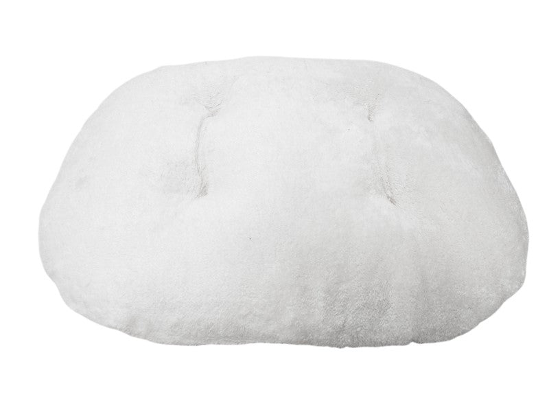 Red Tartan Wool & Sherpa Cushion 90cm