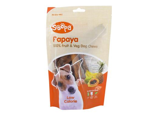SOOPA DOG CHEWS PAPAYA 85G