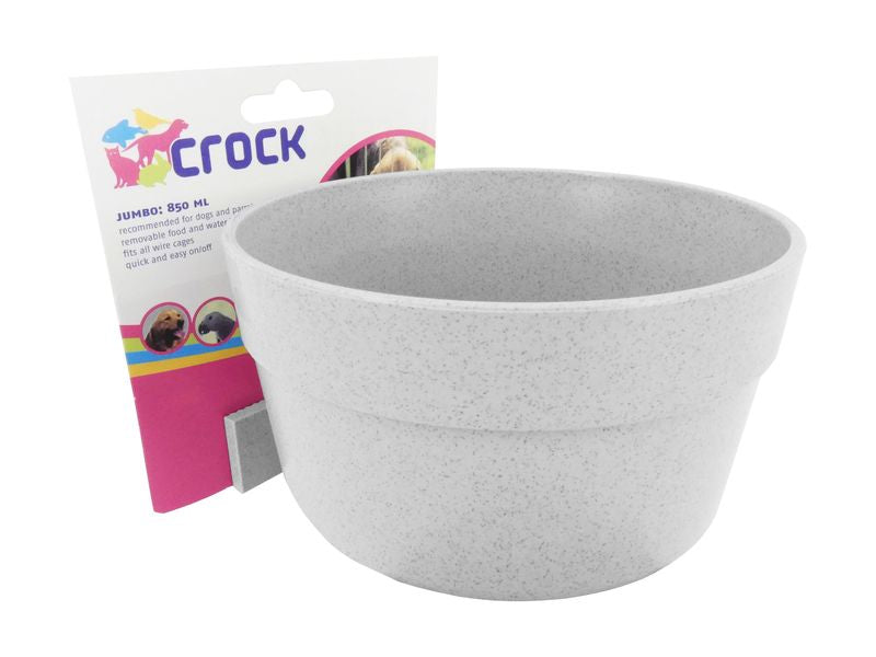 Crock Dog Crate Food & Water Bowl 850ml