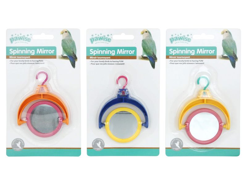 SPINNING MIROR BIRD TOY 11CM