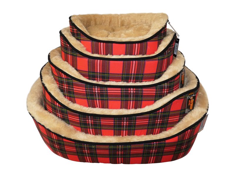 CLASSIC RED TARTAN NEST 5 BEDS 16-32"