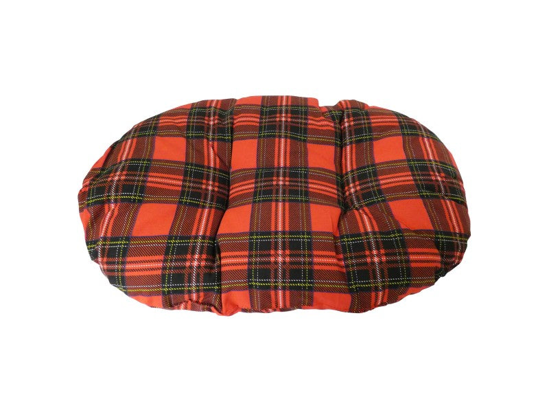 Classic Red Tartan Fibre Cushion 20"
