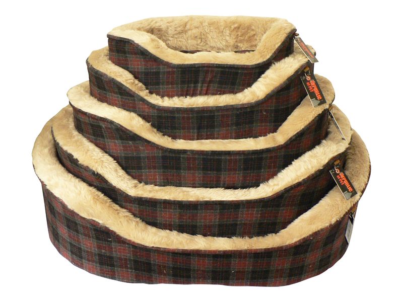 MOLBY GREY TARTAN NEST 5 BEDS 42-82CM