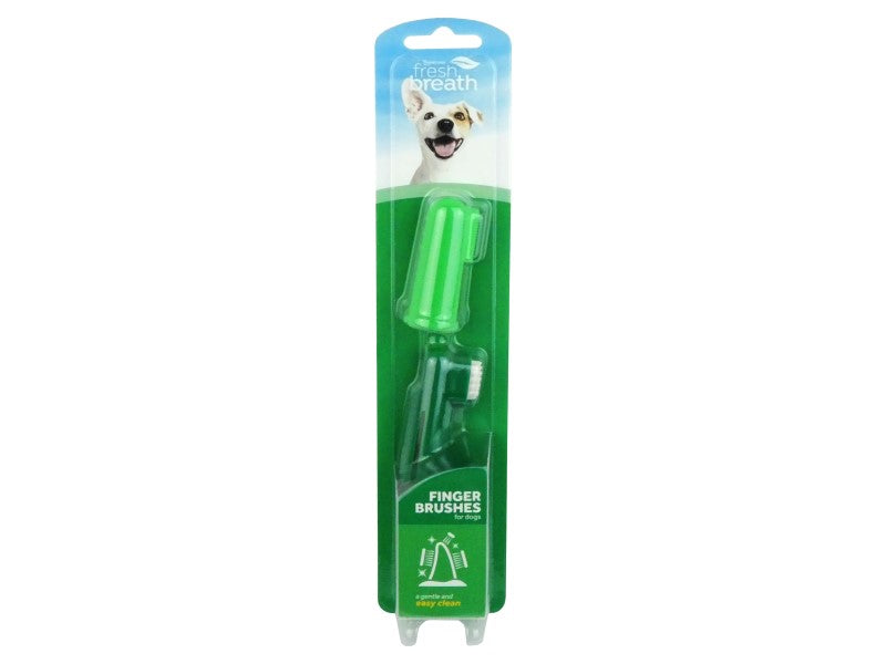 FRESH BREATH FINGER BRUSHES DOG 2PC