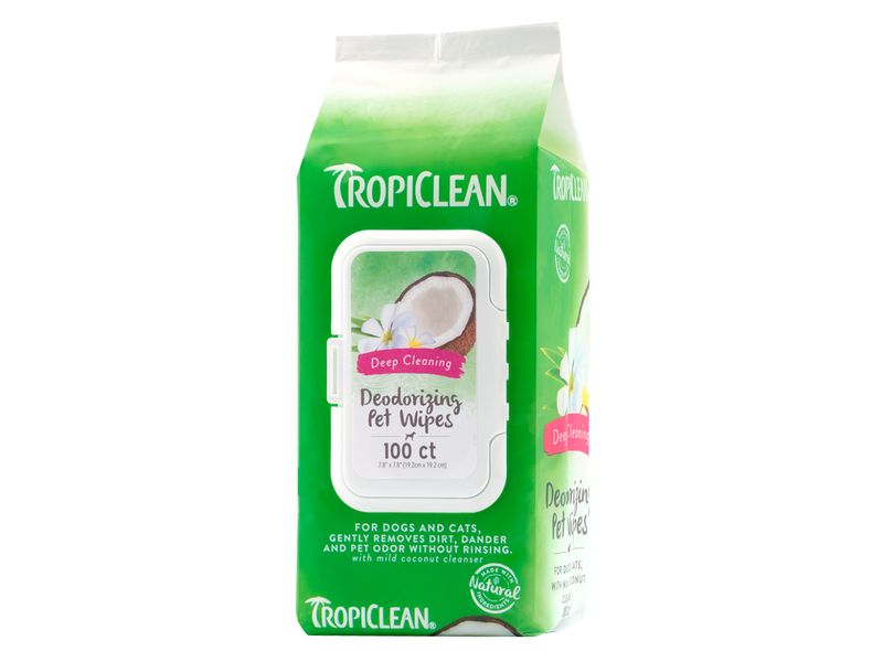 Tropiclean Deep Cleaning Wipes 100pk