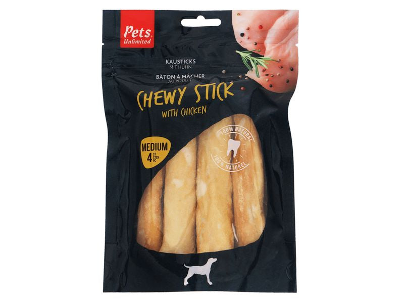 Pets Unlimited Chicken Stick Medium 4pk