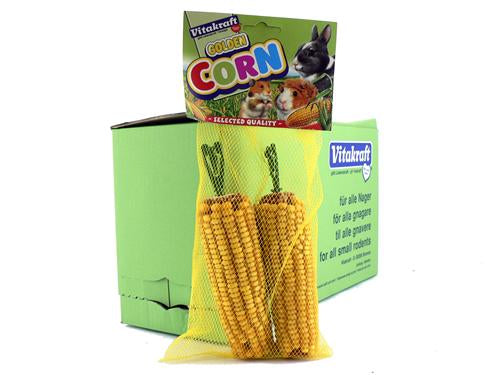 GOLDEN CORN 2PK TREAT BIRD/SML ANIM 8PK