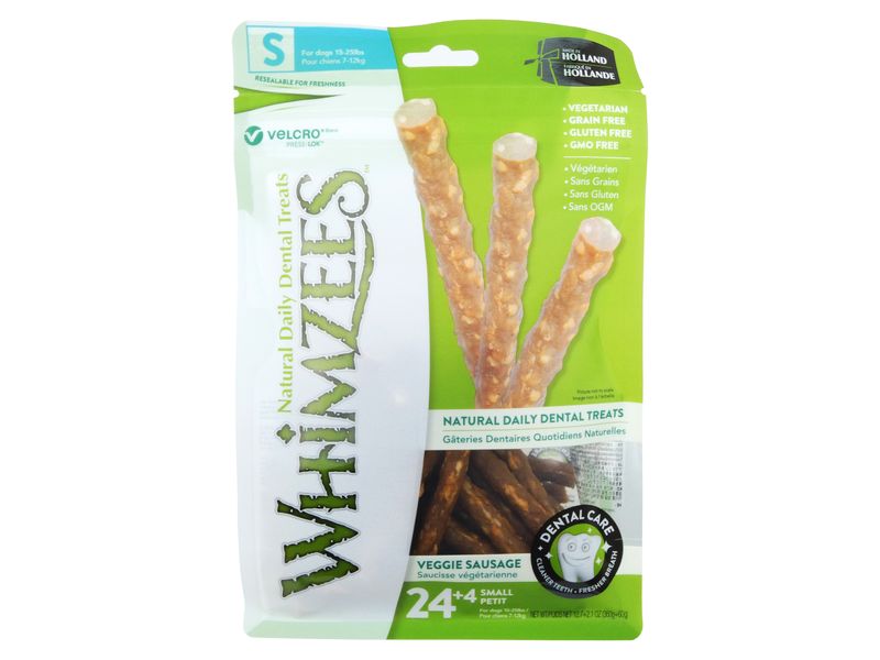 WHIMZEES VEGGIE SAUSAGE SMALL 28PK