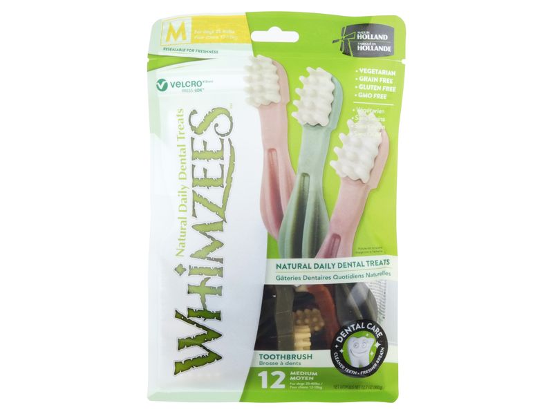 WHIMZEES TOOTHBRUSH STAR MEDIUM 12PK