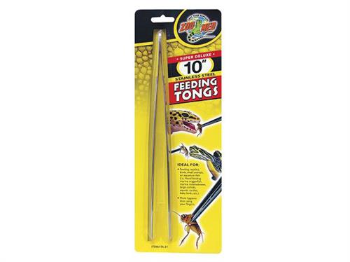 ZooMed Stainless Steel Feeding Tongs 10"