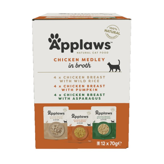 Applaws Cat Chicken Multipack Pouch 12x70g