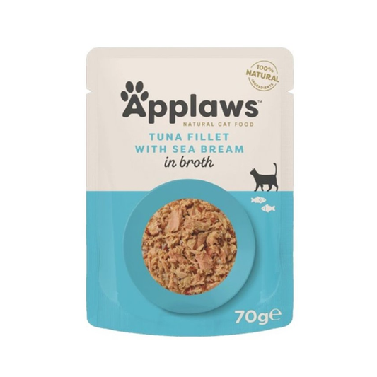 Applaws Cat Tuna & Seabreem Pouch 70g