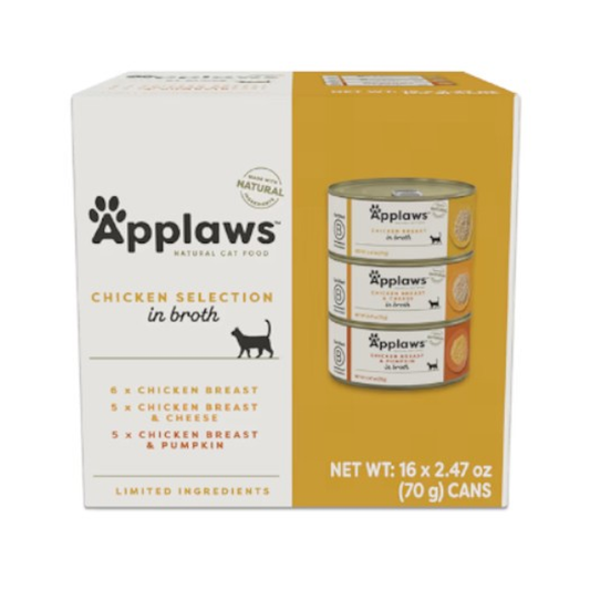 Applaws Cat Chicken Deluxe Tin Multipack 12x70g