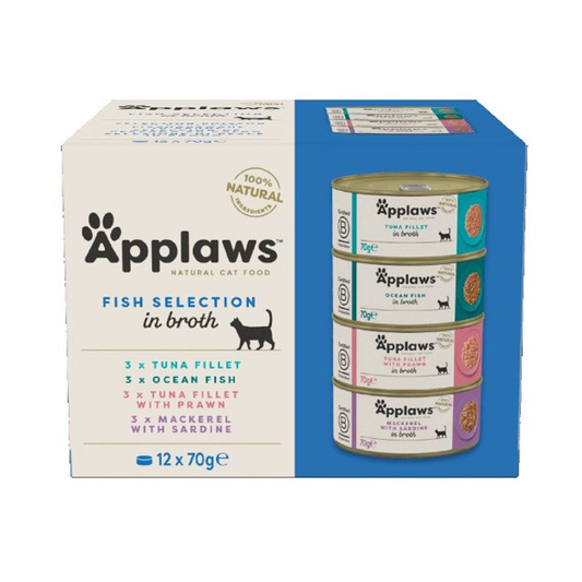 Applaws Cat Fish Deluxe Tin Multipack 12x70g