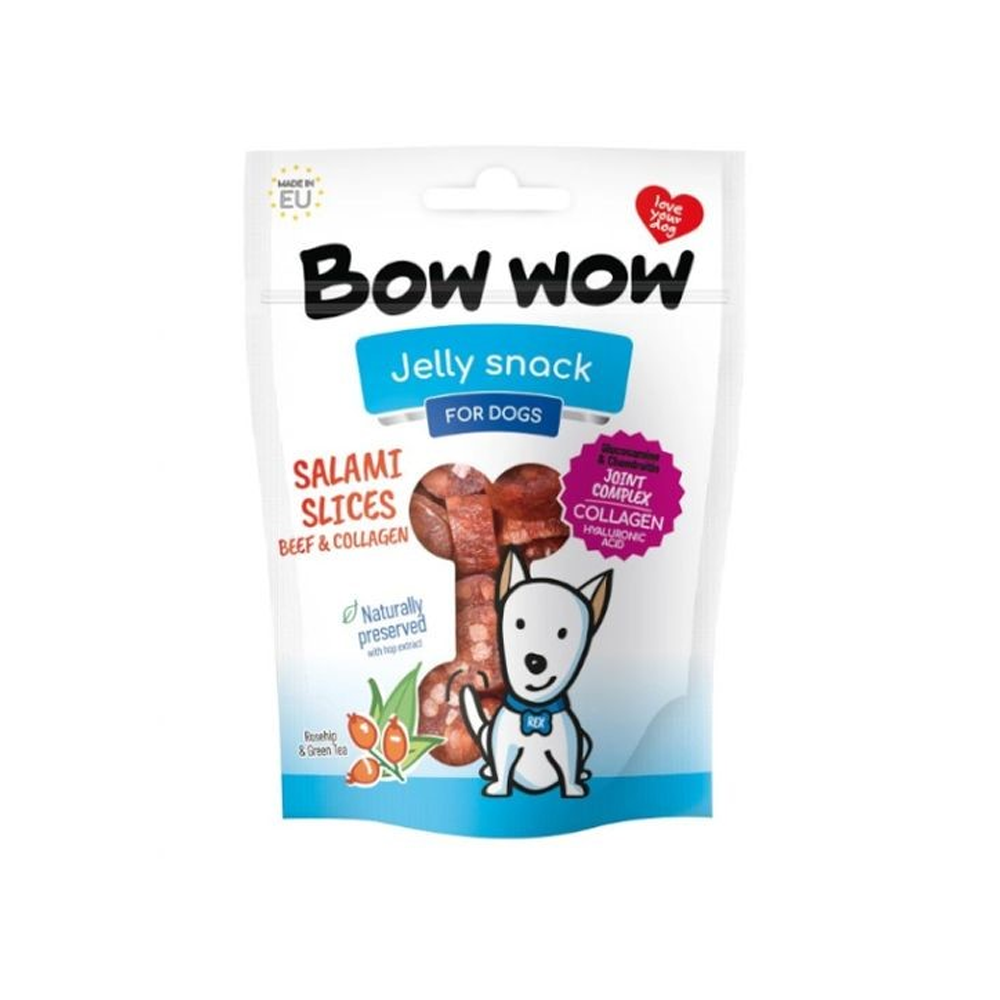 Bow Wow Salami Slices Beef & Collagen