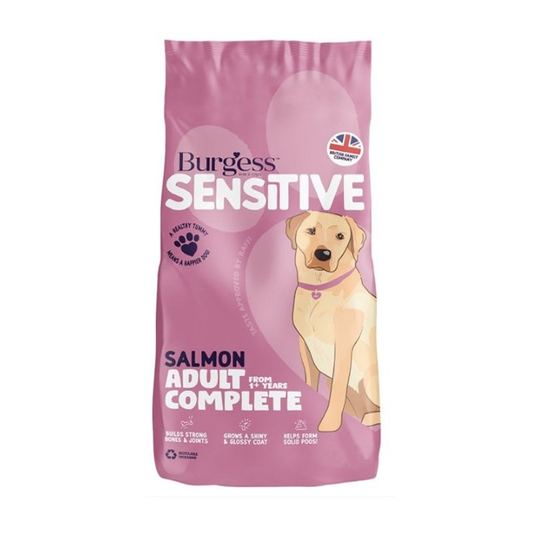 Burgess Dog Sensitive Salmon & Rice 12.5kg