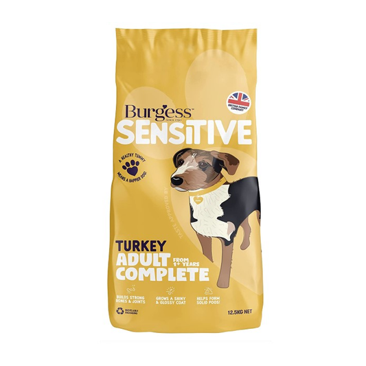 Burgess Dog Sensitive Turkey & Rice 12.5kg