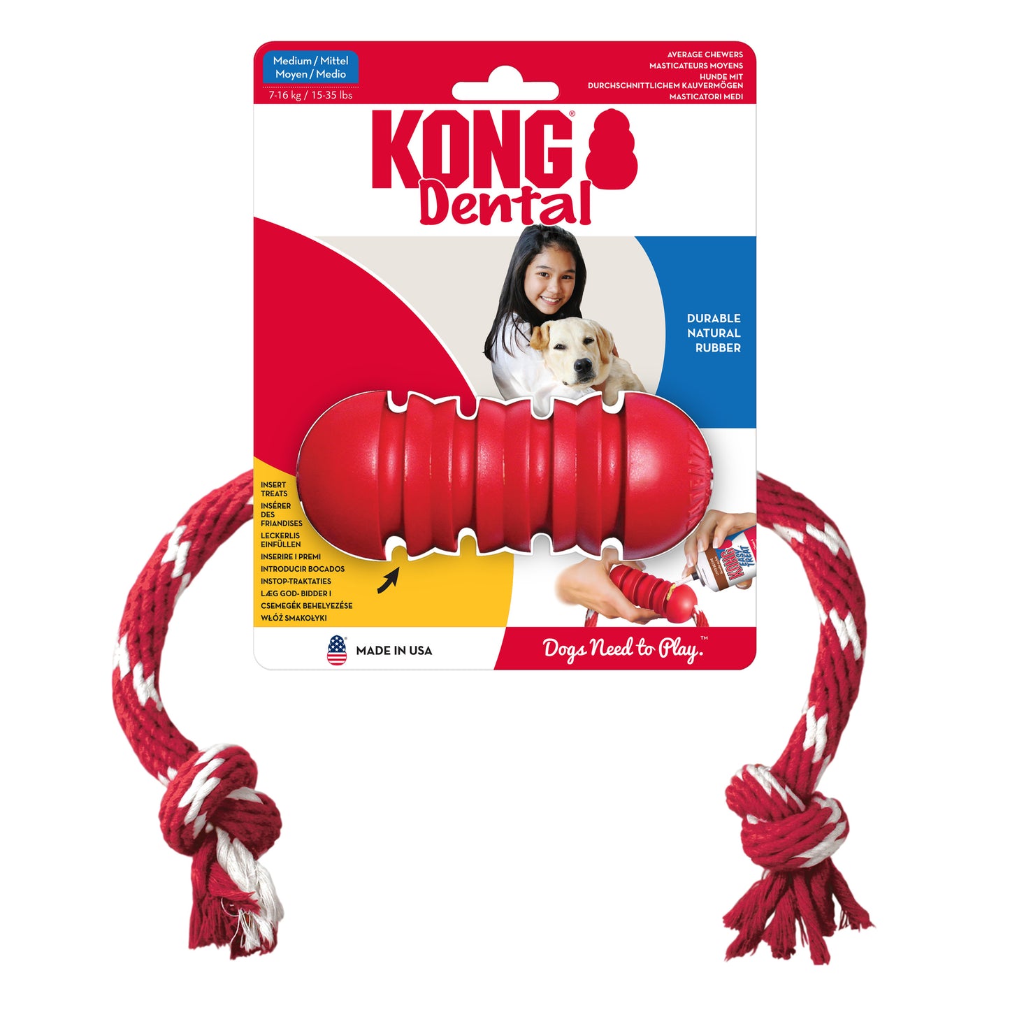 KONG Dental with Rope M
