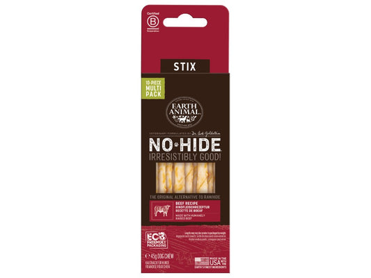 Earth Animal No Hide Beef Stix 10pk