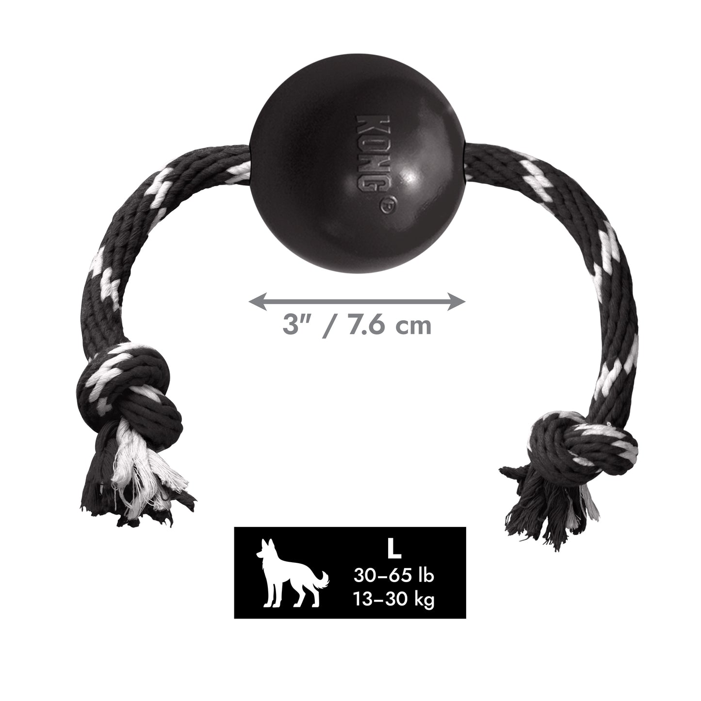 KONG Extreme Ball with Rope L