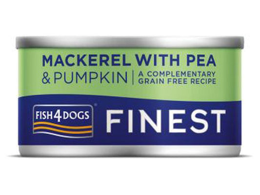 Fish4Dogs Finest Mackerel Pumpkin Tin 85g