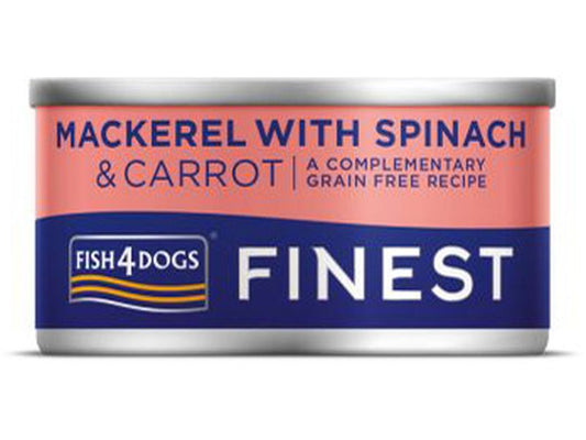 Fish4Dogs Finest Mackerel Carrot Tin 85g