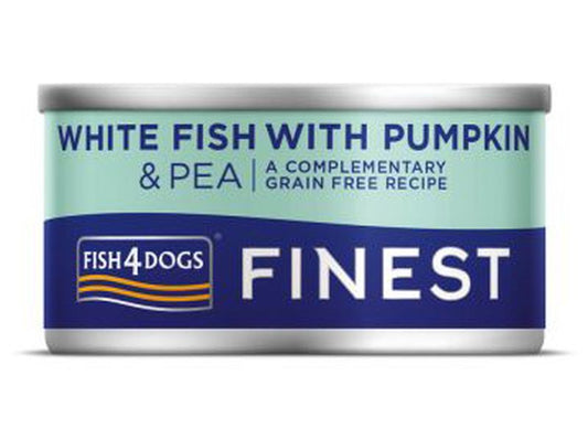 Fish4Dogs Finest White Fish Pumpkin Tin 85g