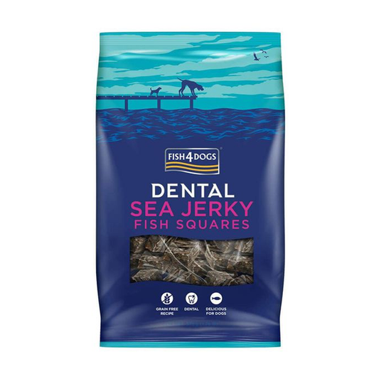 Fish4Dogs Dental Sea Jerky Fish Squares 115g
