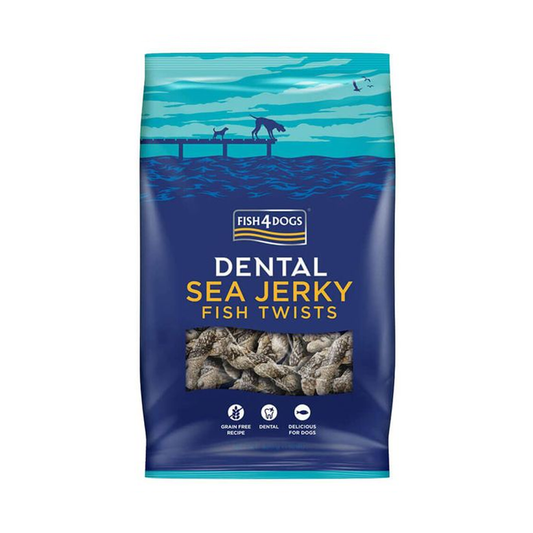 Fish4Dogs Dental Sea Jerky Fish Twists 100g