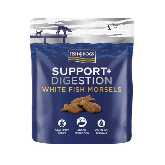 Fish4Dogs Digestion White Fish Morsels 225g