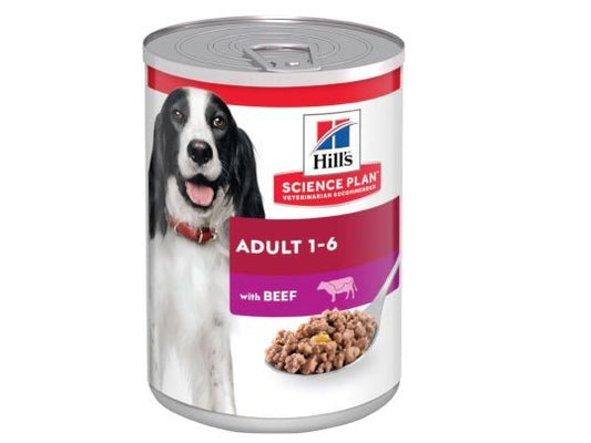 Hill's Science Plan Dog Can Adult Beef 370g 12pk