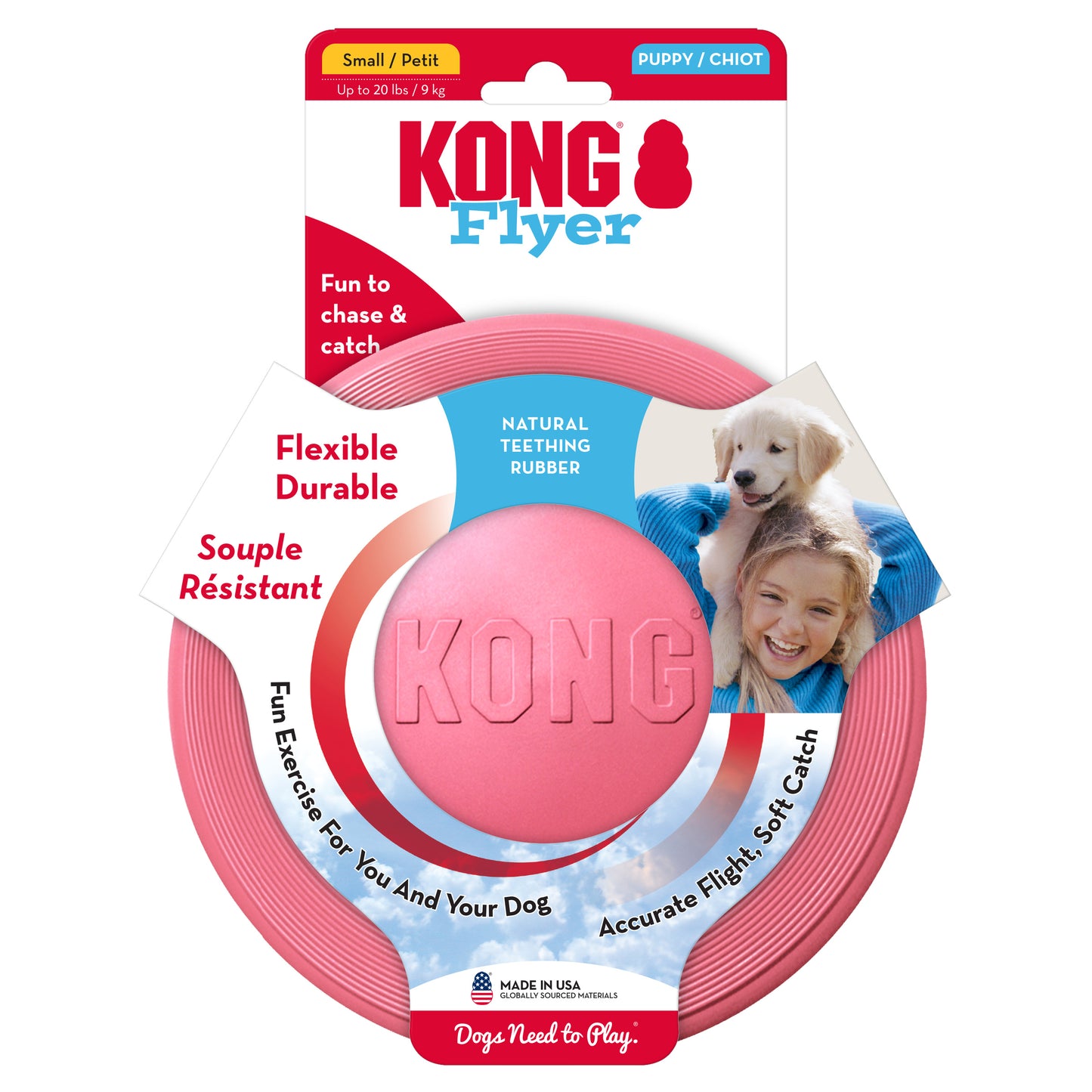 KONG Puppy Flyer Assorted L