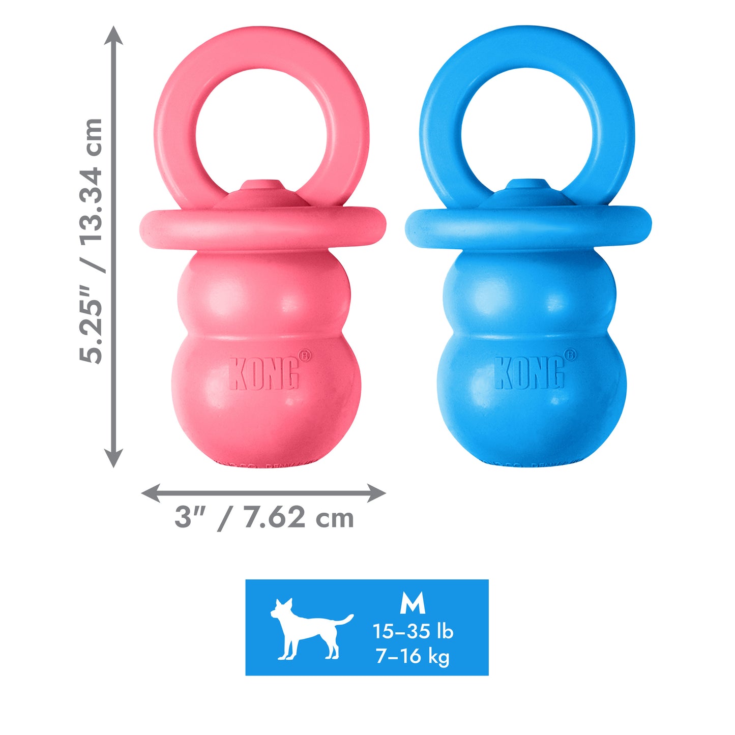 KONG Puppy Binkie Assorted M