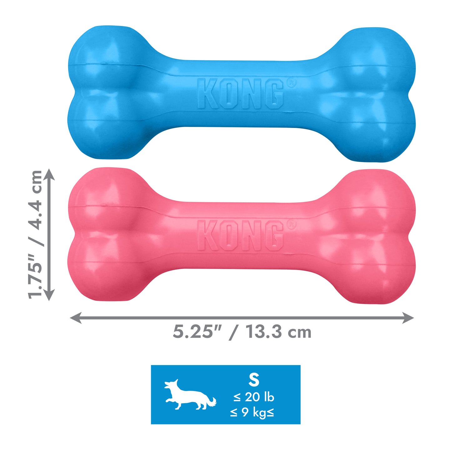 KONG Puppy Goodie Bone Assorted S