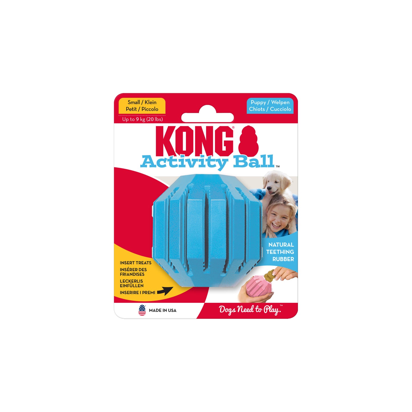 KONG Puppy Activity Ball Assorted S