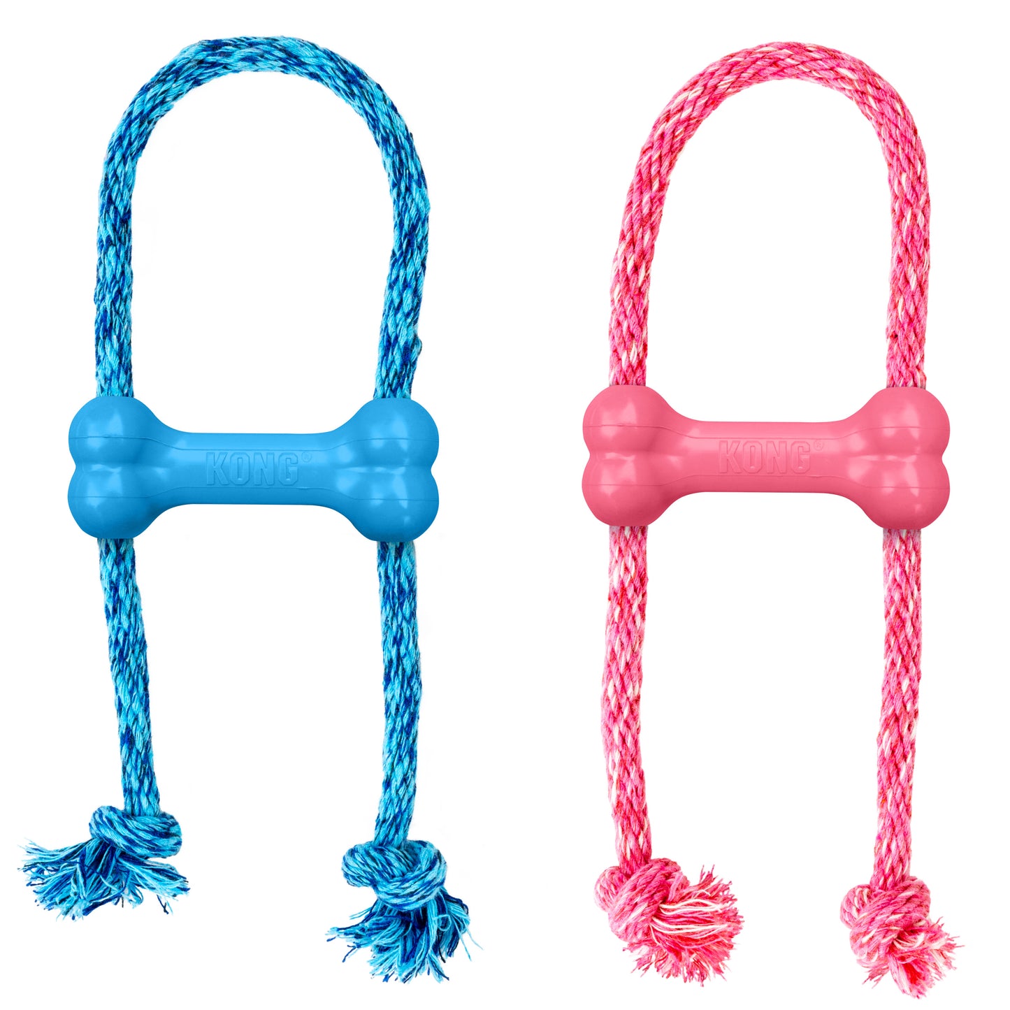 KONG Puppy Goodie Bone with Rope Assorted XS