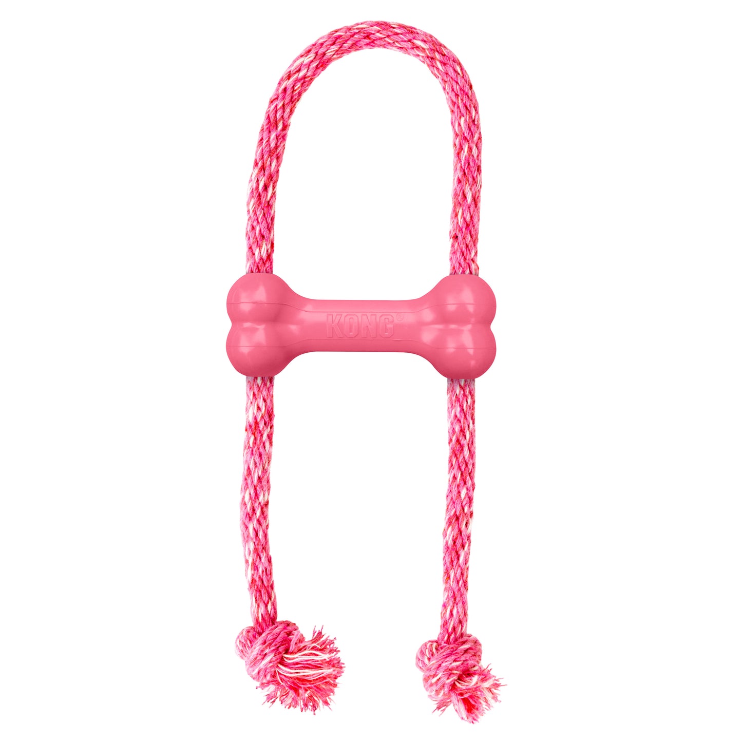KONG Puppy Goodie Bone with Rope Assorted XS